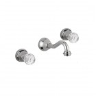 Giulini Giovanni Odessa bateria umywalkowa podtynkowa chrom - uchwyty przezroczyste Swarovski 3923/S