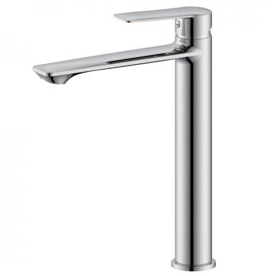 Demm Drake bateria umywalkowa stojąca wysoka z korkiem klik klak chrom 7314/K