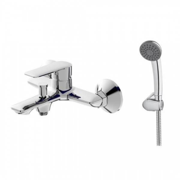 Demm Drake bateria wannowa ścienna chrom 7300