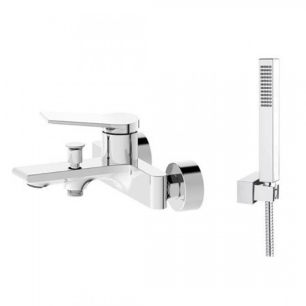 Demm Shine bateria wannowa ścienna chrom 7200