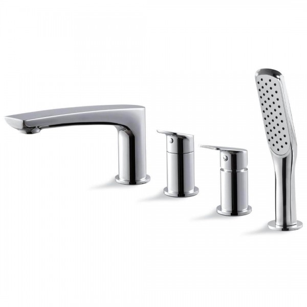 Vema Oten bateria wannowa 4-otworowa chrom V30150