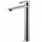 Vema Ayas Steel bateria umywalkowa stojąca wysoka z korkiem klik klak inox V28021/K