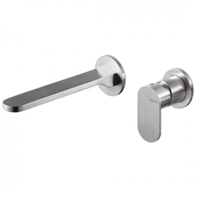 Vema Ayas Steel bateria umywalkowa podtynkowa wylewka 18,2 cm inox V28050