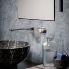 Vema Ayas Steel bateria umywalkowa podtynkowa wylewka 18,2 cm z korkiem klik klak inox V28050/K