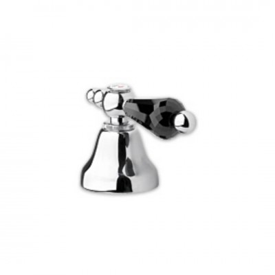 Giulini Giovanni Praga zawór regulacyjny podtynkowy chrom - uchwyt czarny Swarovski 7516/S.CZ