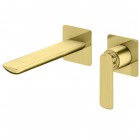 Kohlman Experience Brushed Gold bateria umywalkowa podtynkowa wylewka 18,5 cm złoty szczotkowany QW180EGDB