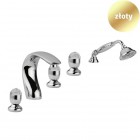 Giulini Giovanni Persia bateria wannowa 5-otworowa Swarovski złota 3860/SZŁ