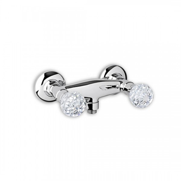 Giulini Giovanni Odessa bateria natryskowa chrom - uchwyty przezroczyste Swarovski 3907