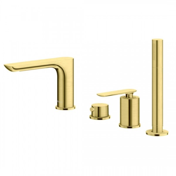 Kohlman Experience Brushed Gold bateria wannowa złoty szczotkowany QB244EGDB