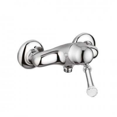 Giulini Giovanni Symphony bateria natryskowa chrom - uchwyt przezroczysty Swarovski SY9508