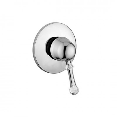 Giulini Giovanni Symphony bateria natryskowa podtynkowa chrom - uchwyt przezroczysty Swarovski SY9515