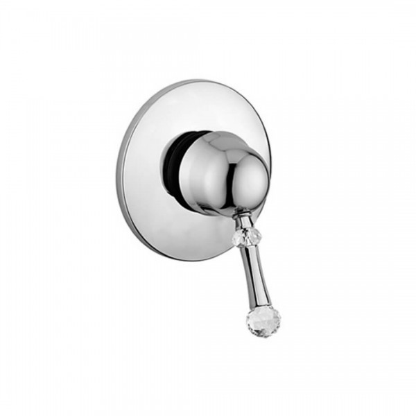 Giulini Giovanni Symphony bateria natryskowa podtynkowa chrom - uchwyt przezroczysty Swarovski SY9515