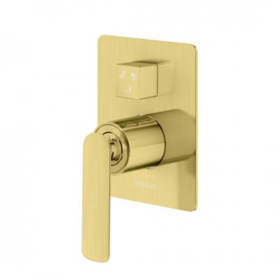 Kohlman Experience Brushed Gold bateria wannowo-prysznicowa podtynkowa złoty szczotkowany QW211EGDB