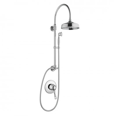 Giulini Giovanni Symphony kolumna natryskowa chrom - uchwyt przezroczysty Swarovski SY9515-01261