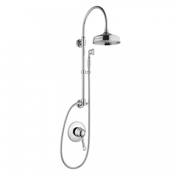 Giulini Giovanni Symphony kolumna natryskowa chrom - uchwyt przezroczysty Swarovski SY9515-01261