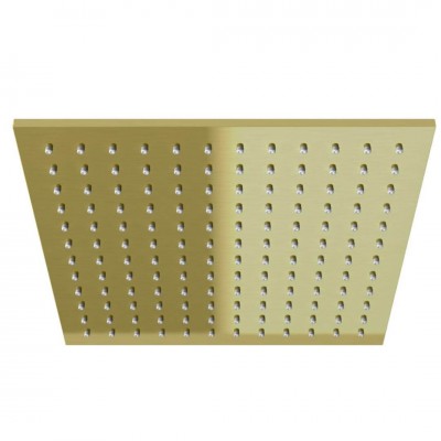 Kohlman deszczownica kwadratowa 25x25 cm złoty szczotkowany Q25EGDB