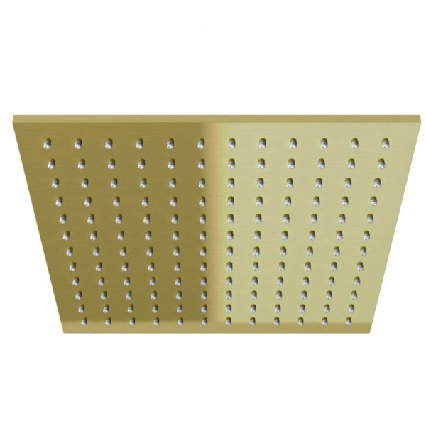 Kohlman deszczownica kwadratowa 25x25 cm złoty szczotkowany Q25EGDB