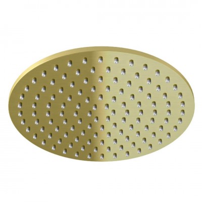 Kohlman deszczownica okrągła 25 cm złoty szczotkowany R25EGDB