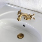 Reitano Atea bateria umywalkowa retro stare złoto R717B