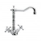 Reitano Atea bateria umywalkowa wysoka 18 cm retro chrom R737CH