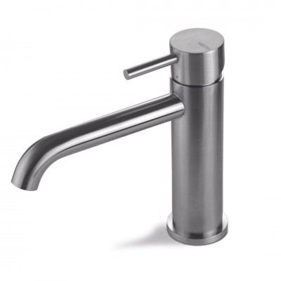 Vema Tiber Steel bateria umywalkowa z korkiem klik klak V17011/K
