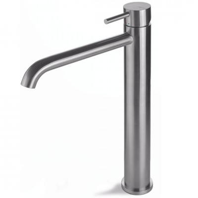 Vema Tiber Steel bateria umywalkowa wysoka z korkiem klik klak V17021/K