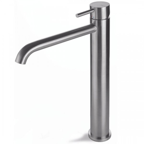 Vema Tiber Steel bateria umywalkowa wysoka z korkiem klik klak V17021/K