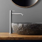 Vema Tiber Steel bateria umywalkowa wysoka z korkiem klik klak V17021/K