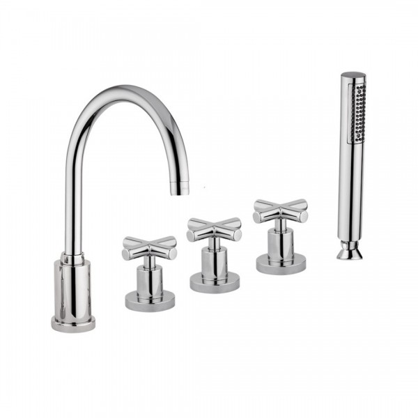 Giulini Giovanni G3 bateria wannowa 5-otworowa retro chrom 7660