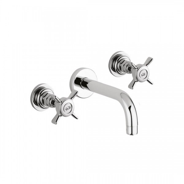 Giulini Giovanni G5 bateria umywalkowa ścienna wylewka 20 cm retro chrom 7920-20