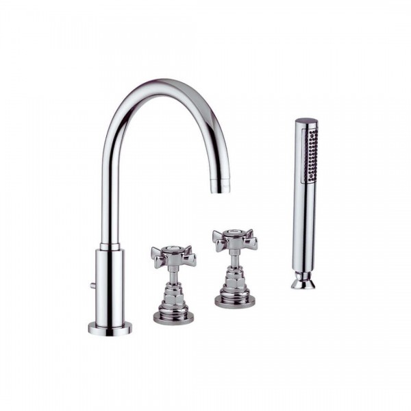 Giulini Giovanni G5 bateria wannowa 4-otworowa retro chrom 7965