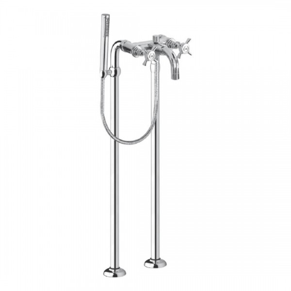 Giulini Giovanni G5 bateria wannowa stojąca retro chrom 7901N