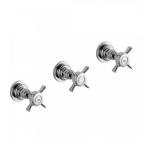 Giulini Giovanni G5 bateria natryskowa podtynkowa z przełącznikiem retro chrom 7915W2