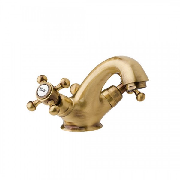 Reitano Atea bateria umywalkowa retro stare złoto R717B