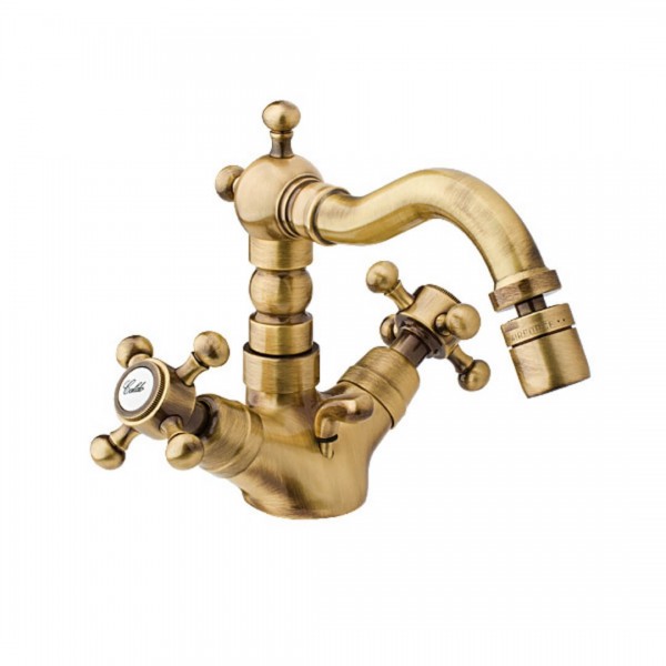 Reitano Atea bateria bidetowa wysoka retro stare złoto R738B