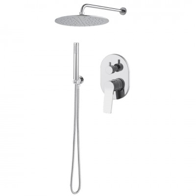 Demm Shine zestaw prysznicowy podtynkowy deszczownica 20 cm chrom 72ZES20