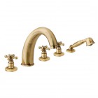 Reitano Atea bateria wannowa 5-otworowa stare złoto R731B