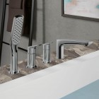 Vema Oten bateria wannowa 4-otworowa chrom V30150