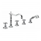 Reitano Atea bateria wannowa 5-otworowa wysoka chrom R788CH