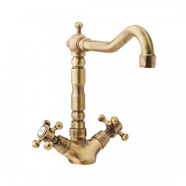 Reitano Atea bateria kuchenna dwuuchwytowa stare złoto R712B