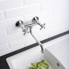 Reitano Atea bateria kuchenna ścienna chrom R306CH