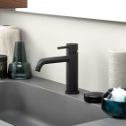 Vema Maira bateria umywalkowa stojąca czarny mat V27011/CZAR