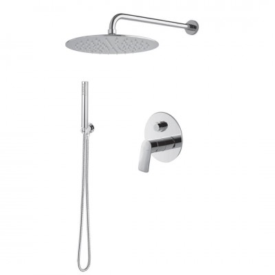 Vema Oten zestaw prysznicowy podtynkowy deszczownica 20 cm chrom OTEZES20