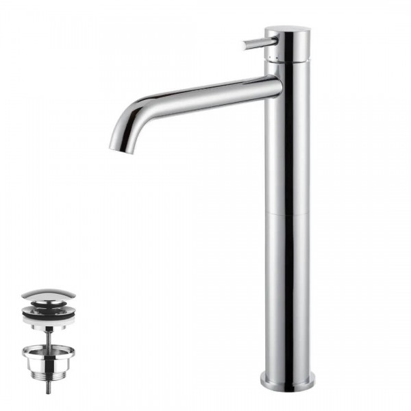 Vema Maira bateria umywalkowa stojąca wysoka z korkiem klik klak V27021/K