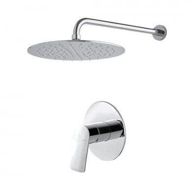 Vema Oten zestaw prysznicowy podtynkowy deszczownica 20 cm chrom OTEDES20