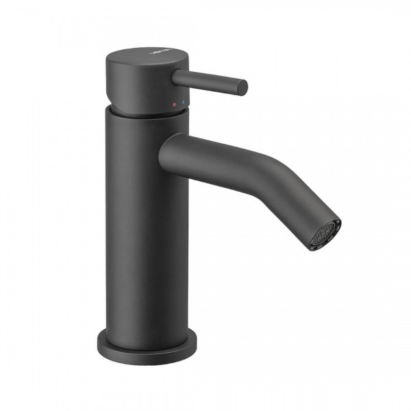 Vema Maira bateria bidetowa stojąca z korkiem czarny mat V27070/CZAR