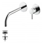 Vema Maira bateria umywalkowa podtynkowa wylewka 21 cm z korkiem klik klak chrom V27050/K