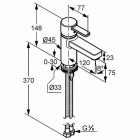 Kludi Zenta XL bateria umywalkowa bez zestawu odpływowego