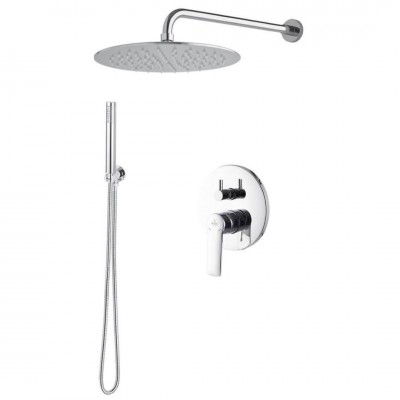 Demm Drake zestaw prysznicowy podtynkowy deszczownica 20 cm chrom 73ZES20