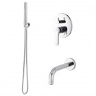 Demm Drake zestaw wannowy podtynkowy wylewka 15 cm chrom 73WYL15